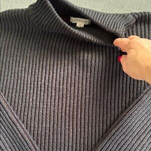 Topshop Men's deep navy blue Turtleneck Sweater